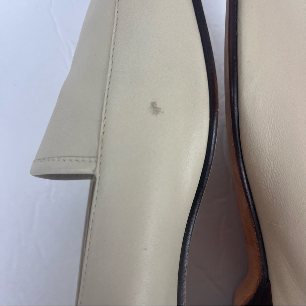 Talbots cream flat loafer shoe in woman’s 8.5 - Picture 10 of 11